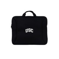 USC Trojans Black Arch 14in Laptop Neoprene Bag